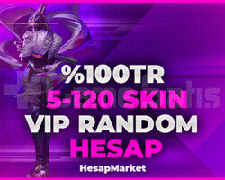 VALORANT 100 TR 5-120 SKIN VİP RANDOM HESAP