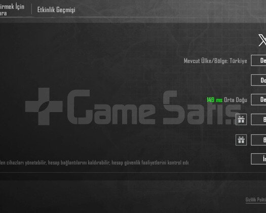 Buz diyarlı tek bağ pubg hesabı