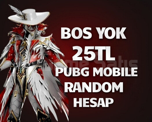BOS YOK | 25TL PUBG MOBİLE RANDOM HESAP
