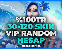 VALORANT 30-120 SKIN VİP RANDOM HESAP