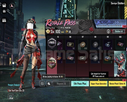 ROYALE PASS MAX AS 3 YILDIZ BAŞLANGIÇ HESABI !!
