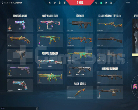 TR + KARAMBİT + YAĞMACI VANDAL + MAİLLİ + 475 VP