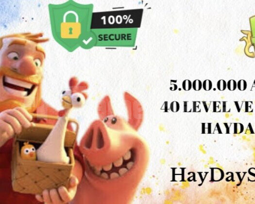 5 MİLYON ALTIN 40 LEVEL VE ÜZERİ | HAYDAY