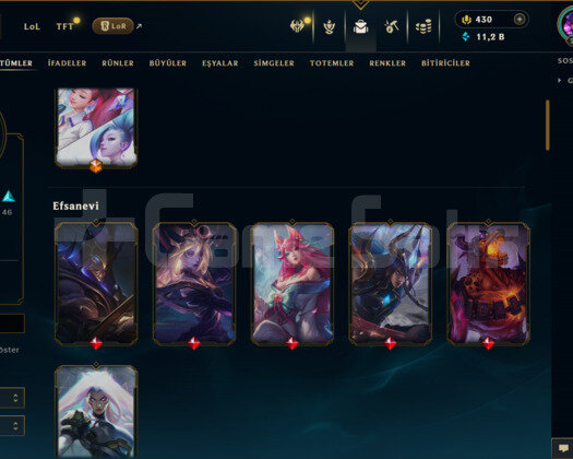 TR / 215 LEVEL / 72 SKİN / 125 HERO +MAİL