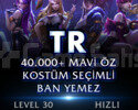 TR 40K MAVİ ÖZ  KOSTÜM SEÇİMLİ BAN YEMEZ
