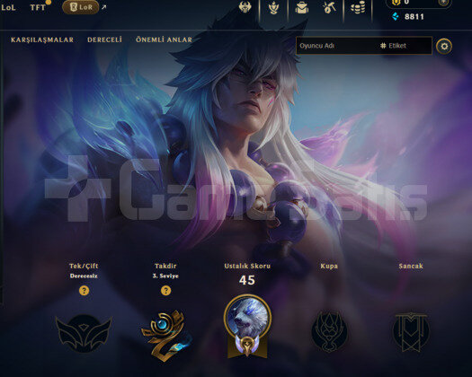DERECELİ HAZIR / 43 LEVEL UNRANKED / EUW