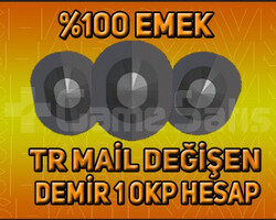 TR - DEMİR 1 0KP - MAİL DEĞİŞEN - ULTRA DÜŞÜK MMR!