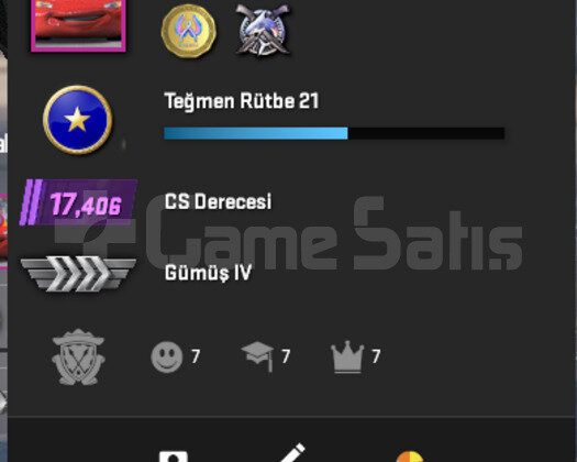 17.400 ELO TÜRK HESAP MAİNLİK &  2 MADALYA