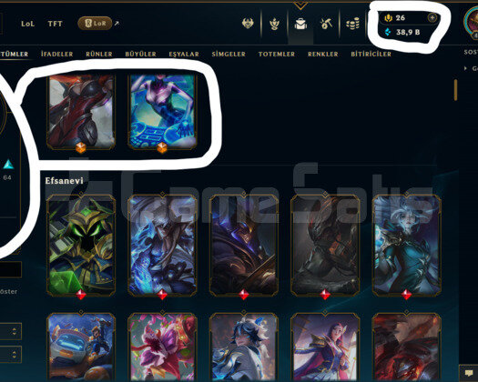 EUW / 458 LEVEL / 158 SKİN / 137 HERO +MAİL