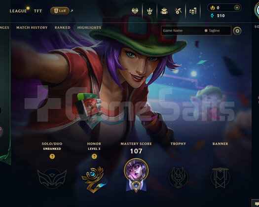 EUW Geçen Sezon Zümrüt | 4 Kostüm - 33 Hero | LoL