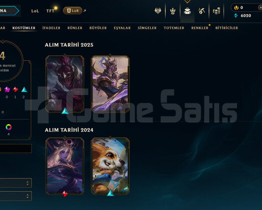 EUW Geçen Sezon Plat | 4 Kostüm - 25 Hero | LoL