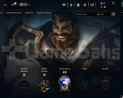 TR Unranked | 5 Kostüm - 41 Hero | LoL Hesap