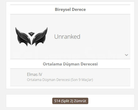 GEÇEN SEZON ELMAS / 39 LEVEL / EUW