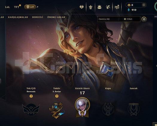 TR Unranked | 2 Kostüm - 31 Hero | LoL Hesap