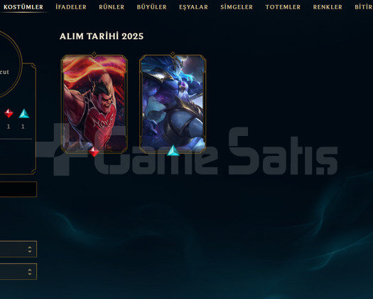 EUW Unranked | 2 Kostüm - 25 Hero | LoL Hesap