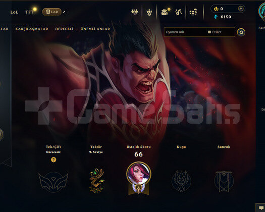 EUW Unranked | 2 Kostüm - 25 Hero | LoL Hesap