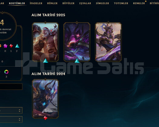 EUW Unranked | 4 Kostüm - 23 Hero | LoL Hesap