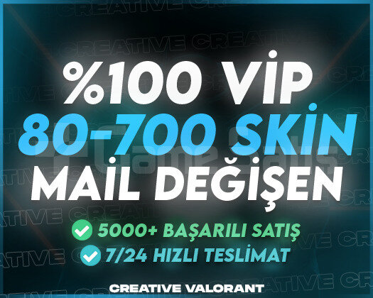 MAİL DEĞİŞEN | 80-700 SKİN | ÖMÜR BOYU GARANTİLİ