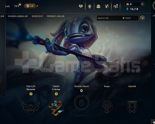 TR Unranked | 24 Hero - 16K Mö | LoL Hesap