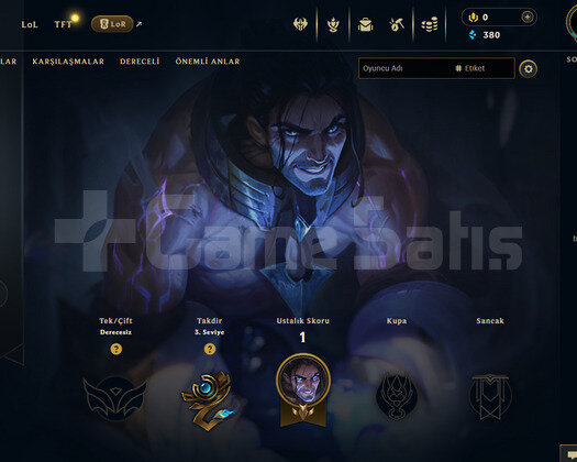 TR Unranked | 21 Hero - 3 İade Hakkı | LoL Hesap