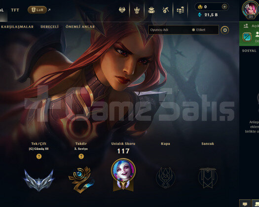 EUW SİLVER 3 / 2 KOSTÜM / 21K MÖ