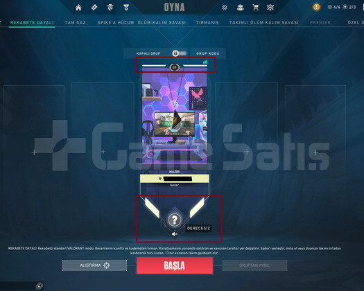 ASİL VANDAL İLK MAİL MEVCUT UNRANKED TR 20 SEVİYE