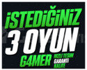 İSTEDİĞİNİZ 3 OYUN + KORUMA + HIZLI TESLİM GARANTİ