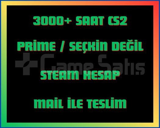 3000+ Saat CS2 + MAİL