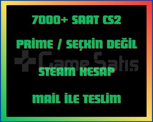 7000+ Saat CS2 + MAİL
