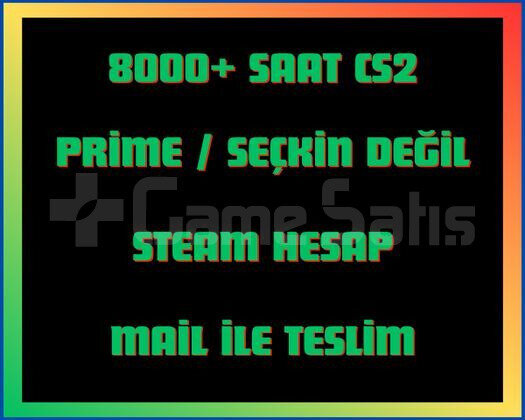 8000+ Saat CS2 + MAİL