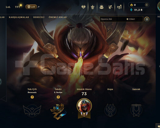 EUW Unranked | 2 Kostüm - 21K Mö | LoL Hesap