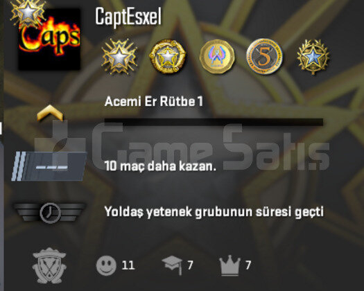 5 MADALYALI 1800 SAAT CS2 TR MAGAZA 9 YILLIK HESAP