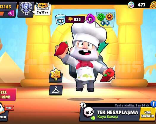 BRAWL STARS KAÇIRMA BOL SKİNLİ CİLLOP HESAP