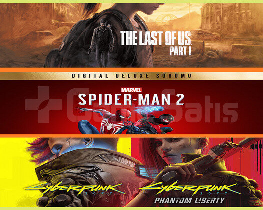 The Last of Us Part I + Spiderman 2 + Cyberpunk