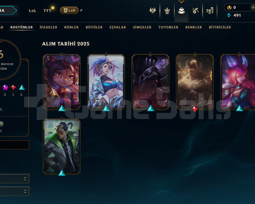 EUW Unranked | 6 Kostüm - 37 Hero | LoL Hesap