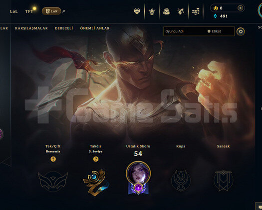 EUW Unranked | 6 Kostüm - 37 Hero | LoL Hesap