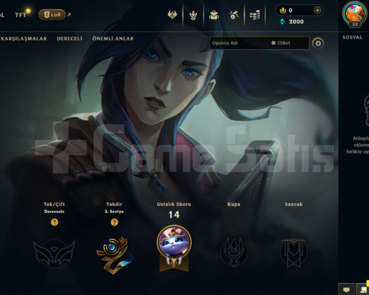EUW UNRANKED S11 HESABI GANİMETİ DOLU