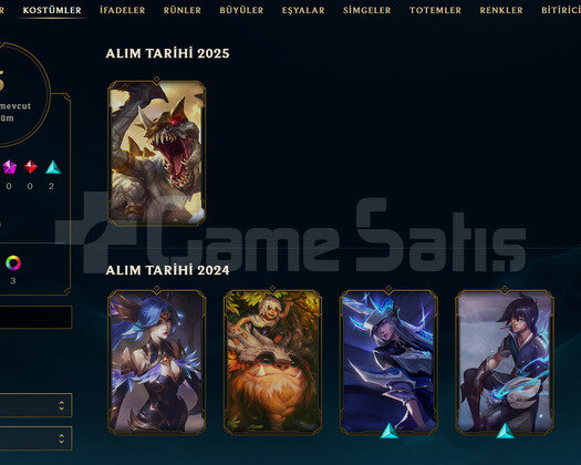 TR Geçen Sezon Gümüş | 5 Kostüm - 37 Hero | LoL