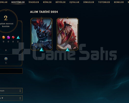 TR Unranked | 2 Kostüm - 26 Hero | LoL  Hesap