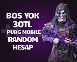 BOS YOK | 30TL PUBG RANDOM HESAP ULTRAVİP++