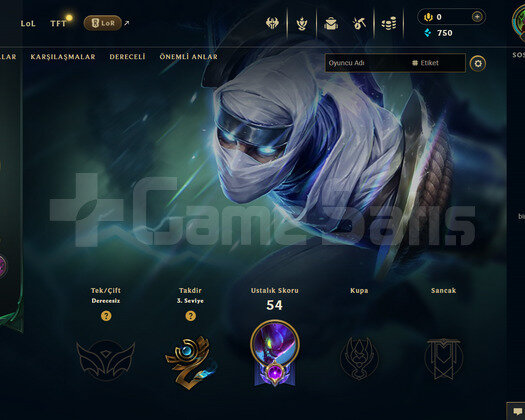 EUW Geçen Sezon Zümrüt| 7 Kostüm - 35 Hero | LoL