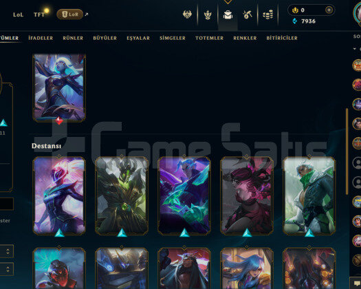 TR / 84 LVL + 15 SKİN + HANDMADE + MAİL DEĞİŞEN
