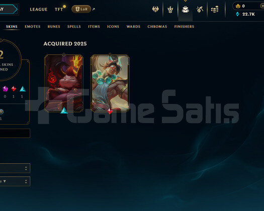 TR Unranked | 2 Kostüm - 22K Mö | LoL Hesap
