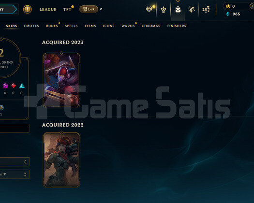 TR Unranked | 2 Kostüm - 27 Hero | LoL Hesap