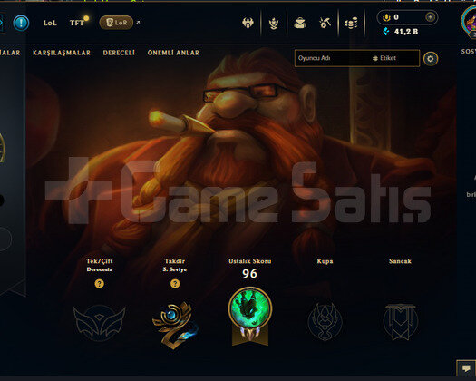 TR DERECELİ HAZIR 90 WR +40K MAVİ ÖZ 30 LEVEL