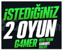 İSTEDİĞİNİZ 2 OYUN +KORUMA +HIZLI TESLİM +GARANTİ