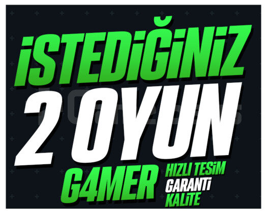 İSTEDİĞİNİZ 2 OYUN +KORUMA +HIZLI TESLİM +GARANTİ