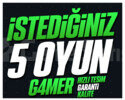 İSTEDİĞİNİZ 5 OYUN +KORUMA +HIZLI TESLİM +GARANTİ