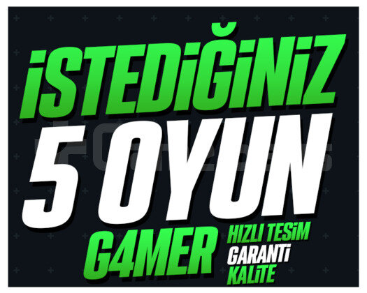 İSTEDİĞİNİZ 5 OYUN +KORUMA +HIZLI TESLİM +GARANTİ