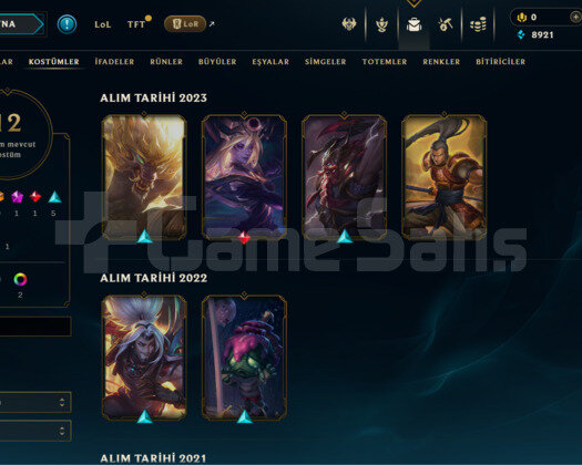 LOL TR 75 LVL HANDMADE HESAP